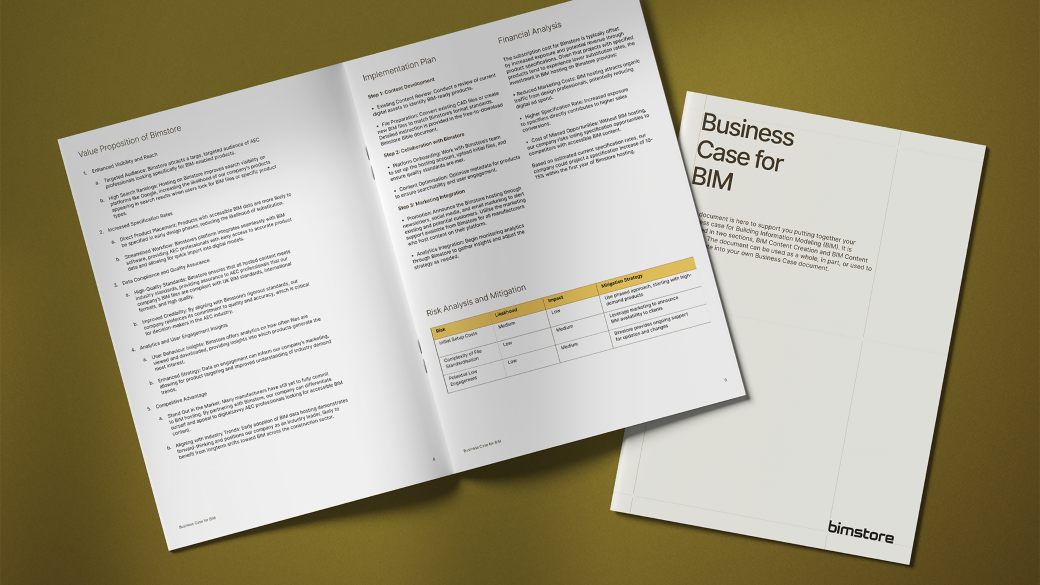 Bimstore Business Case for BIM