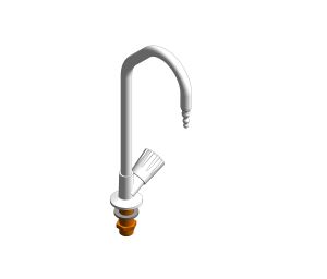 Image of Right Hand Hot Water Swan Neck Tap - 900103CW