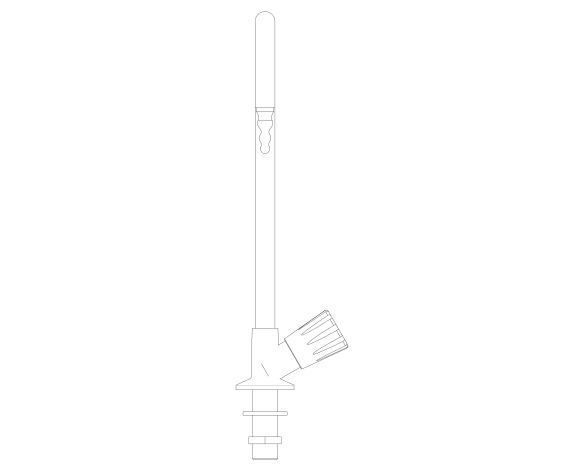 Image of Right Hand Hot Water Swan Neck Tap - 900103CW