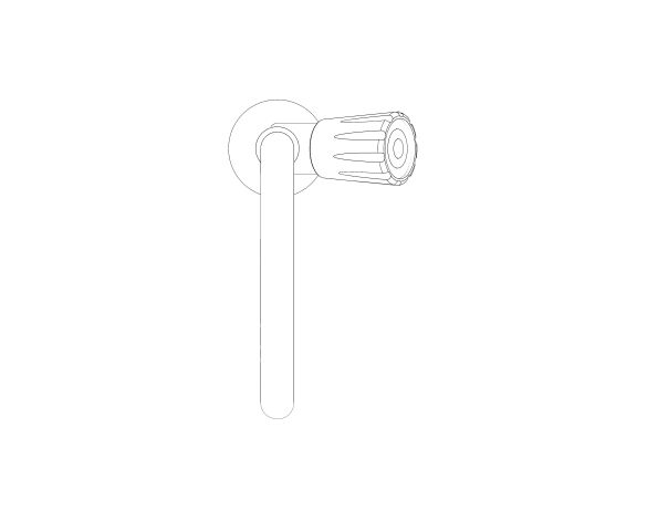 Image of Right Hand Hot Water Swan Neck Tap - 900103CW