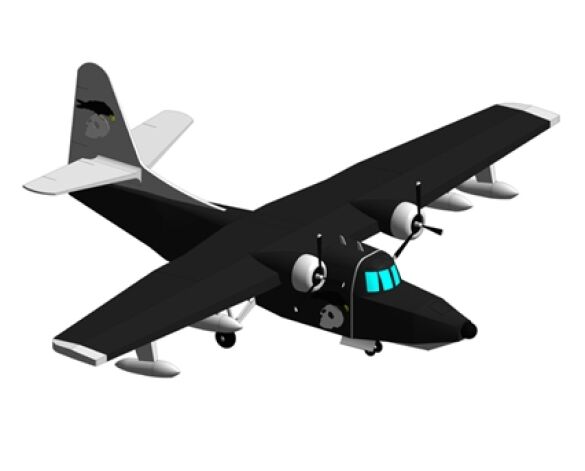 Revit, BIM, Download,Free,Components,Object,BIM,World,airplane,expendables,grumman,HU-16,albatross