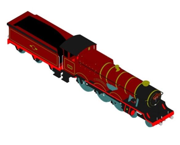 Revit, BIM, Download,Free,Components,Object,Hogwarts,Express,Train,Locamotive,BIM,World