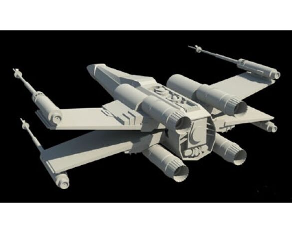 Revit, BIM, Download, Free,Components,Object,star,wars,x,wing,t65,star,fighter