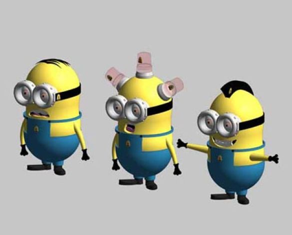Revit, BIM, Download, Free, Components,Object,Despicable,Me,Minion,BIMion,Clive,Paul,Watty,Yellow,Havoc,Mayhem,Bimstore,Henchmen,followers,evil,mischevious,Banana,Papple