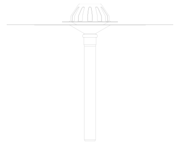 image of Bitumen Collar Emergency Roof Drain - Siphonic - 403.20