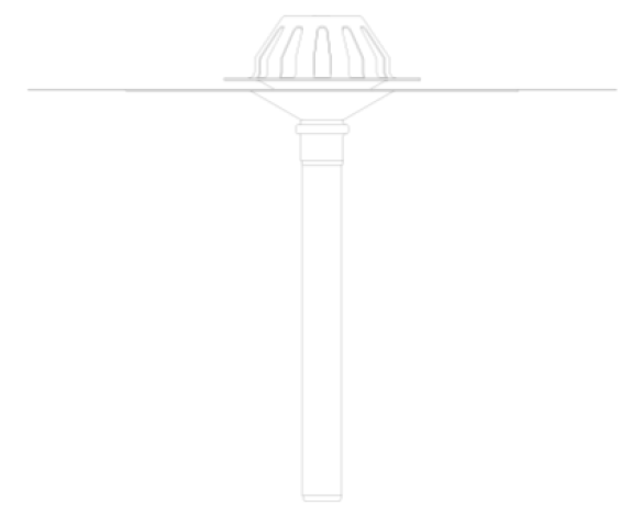image of Bitumen Collar Emergency Roof Drain - Siphonic - 403.20