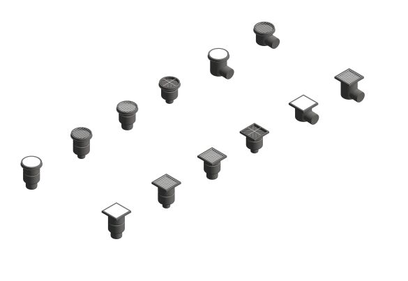 image of One Part Industrial Drain 200mm - Tile / Resin / Concrete