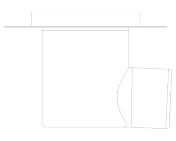 Image of One Part Industrial Drain 200mm with membrane - Tile / Resin / Concrete