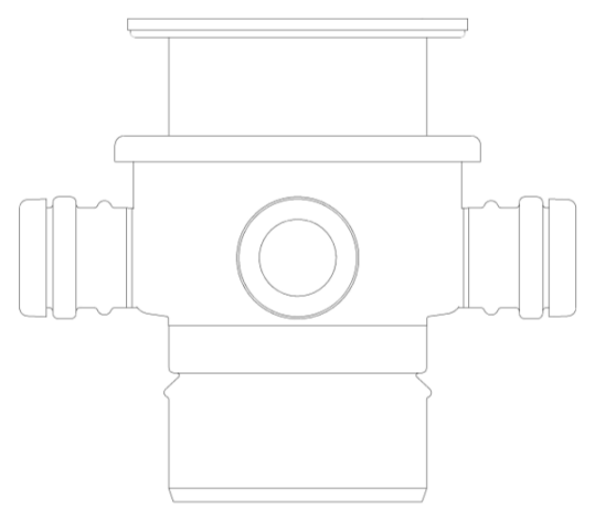 Image of Two Part Domestic Drain 150mm with Inlet - Tile / Resin / Concrete