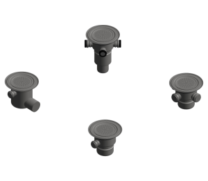Image of Two Part Domestic Drain 150mm with Inlet - Vinyl
