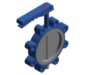 Product: Lever Operated Fully Lugged Butterfly Valve - PN16