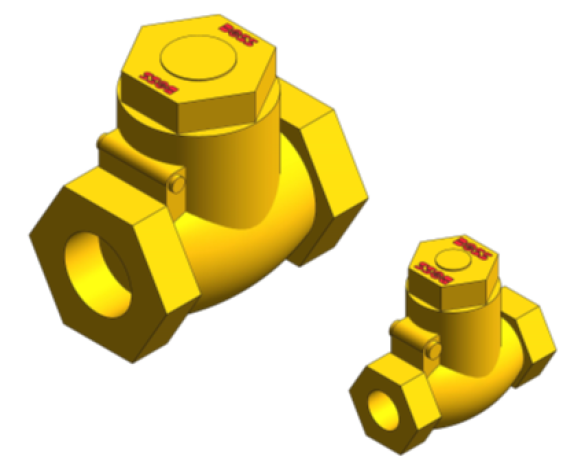 Revit, BIM, Store, Components, Architecture, Object, Free, Download, Gate, Pipe, System, MEP, Plumbing, Mechanical, Valve, Bronze, Compression,