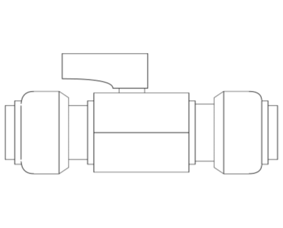 Product: Mini Ball Valve - Straight Radiator