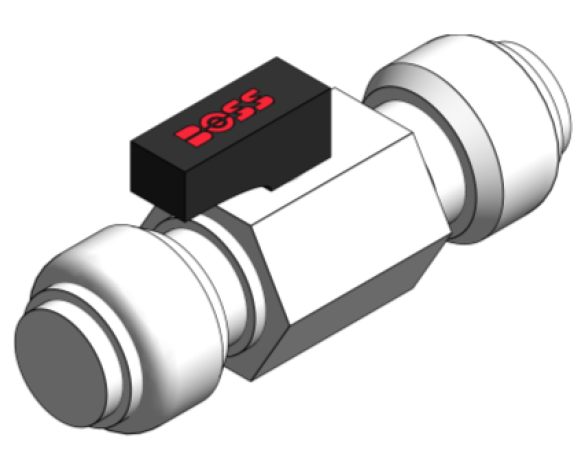 Product: Mini Ball Valve - Straight Radiator