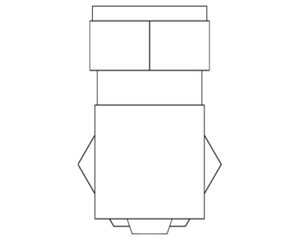 Product: Mini Ball Valve - Angle Swivel Female Union x Copper Compression Connections