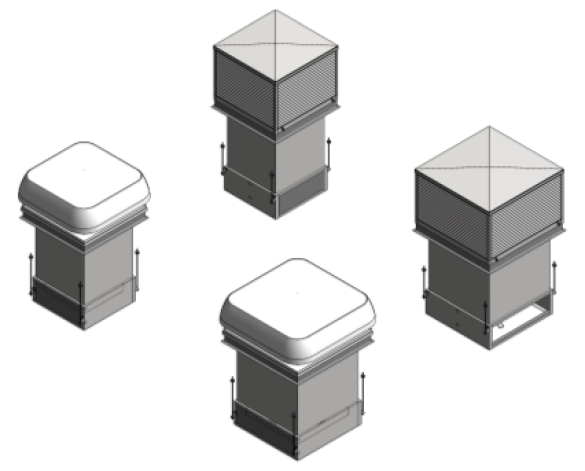 Revit, BIM, Store, Components, Architecture, Object,Free,Download,breathing,buildings,mechanical,air,vent,terminal,stack,based,natural,ventilation,mushroom,penthouse,louvre,E,stack,S1200,S1500,L