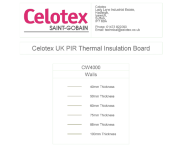 Image of Celotex PIR Insulation product