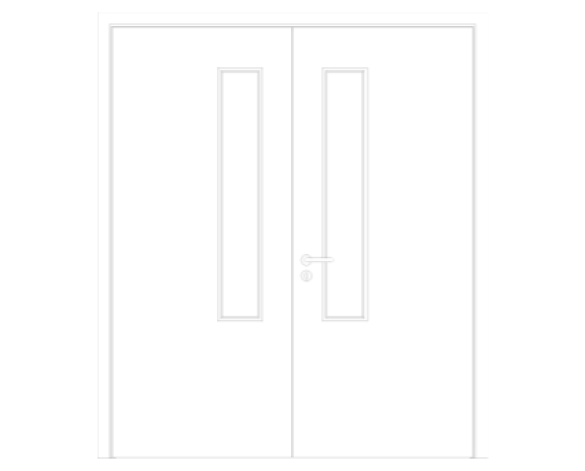 Revit, BIM, Download, Free, Components, Object, Door, Doorset, Bespoke, CW, Fields, and, Son, Limited, 44mm, Thick, Equal, Pair, Internal