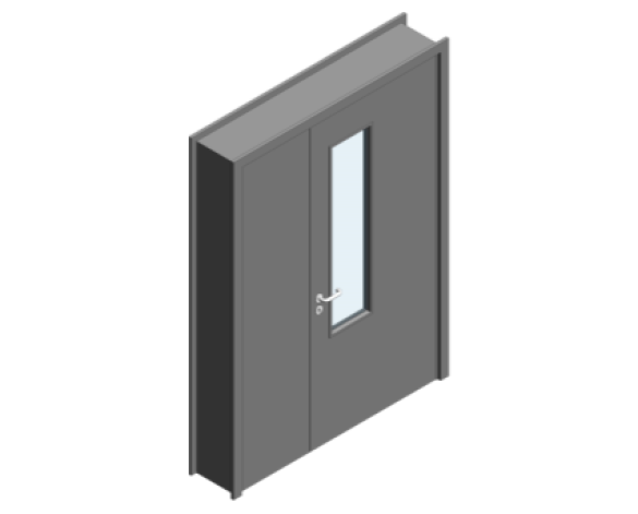 Revit, BIM, Download, Free, Components, Object, Door, Doorset, Bespoke, CW, Fields, and, Son, Limited, 54mm, Thick, Leaf, Half, Internal