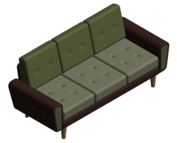 Revit, BIM, Furniture, Family, UK, British, Furnishings, Seating, Interior, Design, deadgood, dead, good, Harvey, sofa