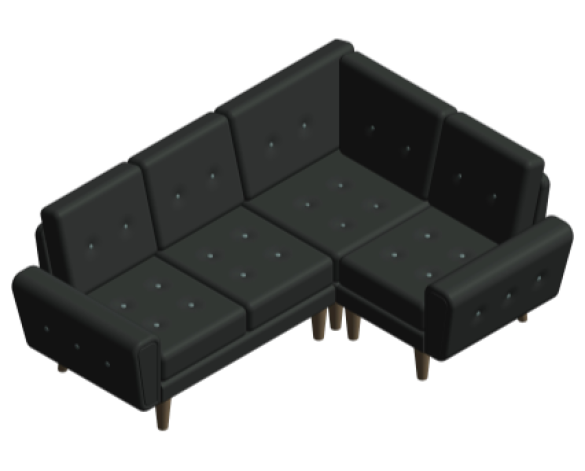 Revit, BIM, Furniture, Family, UK, British, Furnishings, Seating, Interior, Design, deadgood, dead, good, Harvey, sofa