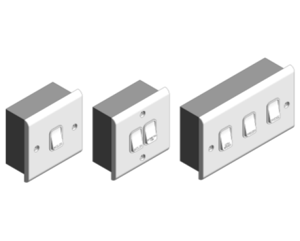Bim, Content, Object, Component, BIM, Store, Revit, Free, Original, Library, Electrical, Power, Fixtures, Deta, Electrical, white,Slimline,Gridswitch,switch,module,double,pole,engraved,oven,hob,extractor,fan,washing,machine,tumble,dryer,dishwasher,fridge,freezer,boiler,cooker,hood,microwave, frontplate, gang,1,2,3,4,6,8,backbox,metal,drylining, frames