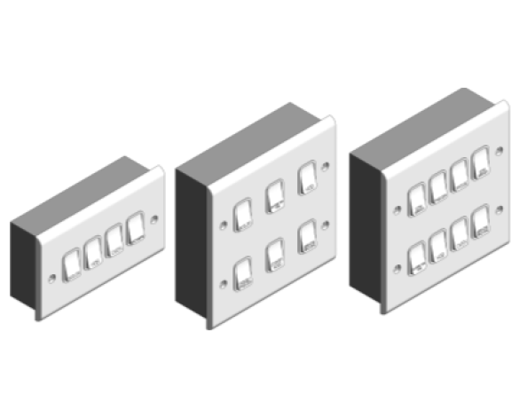 Bim, Content, Object, Component, BIM, Store, Revit, Free, Original, Library, Electrical, Power, Fixtures, Deta, Electrical, white,Slimline,Gridswitch,switch,module,double,pole,engraved,oven,hob,extractor,fan,washing,machine,tumble,dryer,dishwasher,fridge,freezer,boiler,cooker,hood,microwave, frontplate, gang,1,2,3,4,6,8,backbox,metal,drylining, frames
