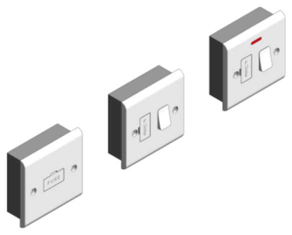 Bim, Content, Object, Component, BIM, Store, Revit, Free, Original, Library, Electrical, Power, Fixtures, Deta, Electrical, Sockets, Outlets, Connection, Unit, Slimline, Fuse