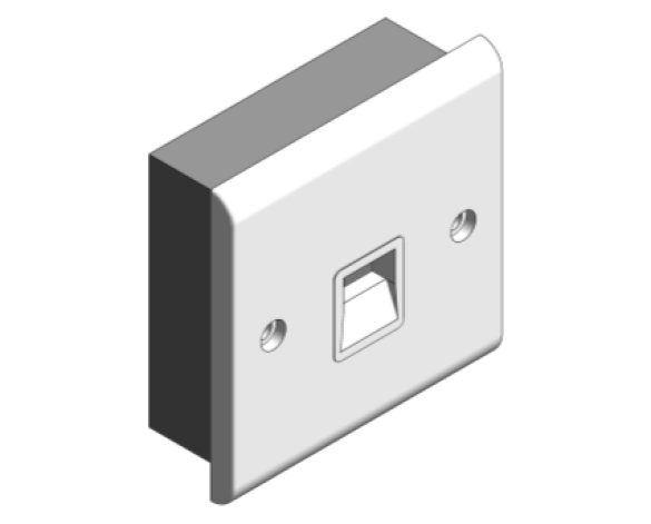 Bim, Content, Object, Component, BIM, Store, Revit, Free, Original, Library, Electrical, Power, Fixtures, Deta, Electrical, Sockets, Switches, Plug, Gang, Telephone, Outlets, Slimline, Decor, Chrome, Satin, Satin Chrome
