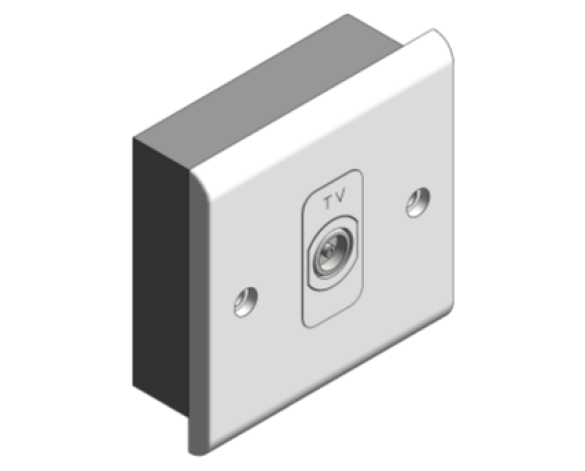 Bim, Content, Object, Component, BIM, Store, Revit, Free, Original, Library, Electrical, Power, Fixtures, Deta, Electrical, Sockets, Switches, Plug, Gang, TV, Outlets, Slimline, Decor, Chrome, Satin, Satin Chrome