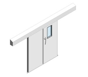 Product: Dortek Hermetic Bi-Parting Sliding Doors