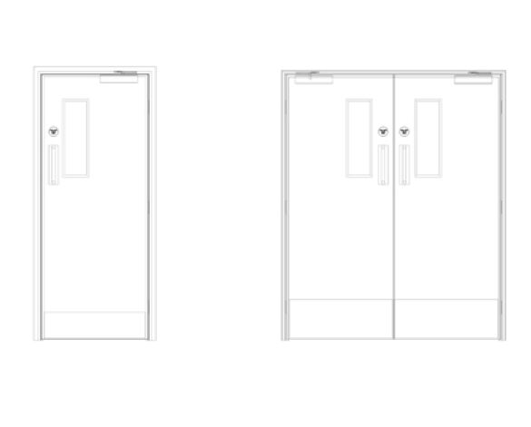 Bim, Revit, 2014, Components, Fire, Rated, GPR, Frame, Dortek, Hinged, Doors, Single, Stainless, Steel, Double, Hygienic, Fire, Rating, 30, 60, 120, Minutes