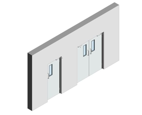 Bim, Revit, 2014, Components, Fire, Rated, GPR, Frame, Dortek, Hinged, Doors, Single, Stainless, Steel, Double, Hygienic, Lead, Lined