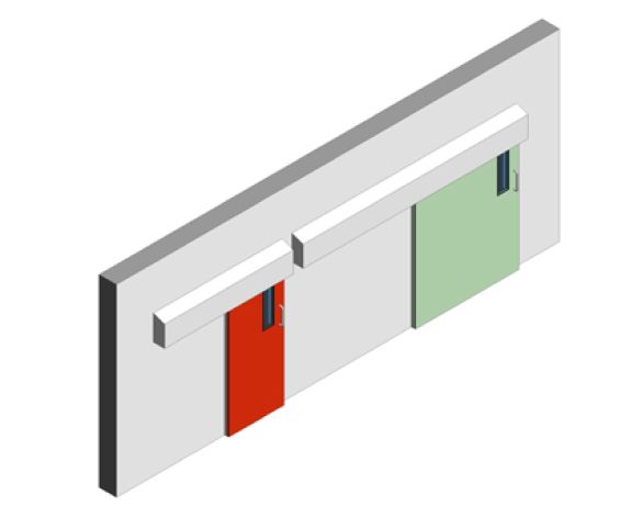 Bim, Revit, 2016, Components, Frame, Dortek, Doors, Stainless, Steel, Hygienic, Internal, Sliding, lead, lined,