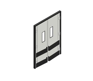 Product: Dortek Retail Crash Doors - Double Action