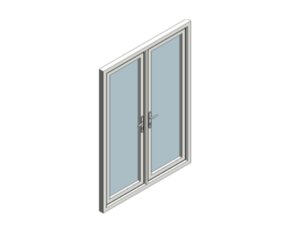Revit, Bim, Store, Components, Object, Eurocell, 15, door, METRIC, Eurologik70, Chamfered, French, Door, Outward, Opening, profiles, ltd