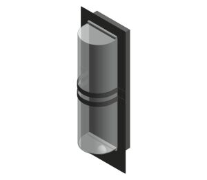 Product: 316 Stainless Steel Contemporary Half Lantern - GL1190LU