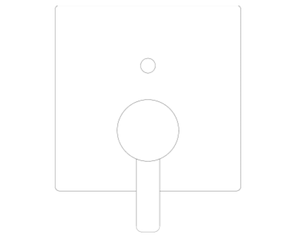Image of Grohe Allure 2-way diverter Shower Mixer - 24070000