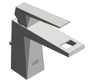 Product: ALLURE BRILLIANT Basin mixer 1/2″ M-Size (24341000)