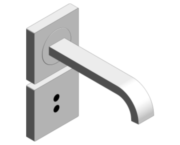 Revit, Bim, Store, Components, MEP, Object, Grohe, Plumbing, Fixtures, 14, METRIC, Allure, E, Infra, Red, Electronic, Basin, Mixer, 36235000