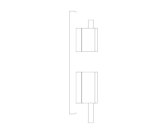 Product: ATRIO Thermostatic mixer for 1 outlet with shut off valve (24357000)