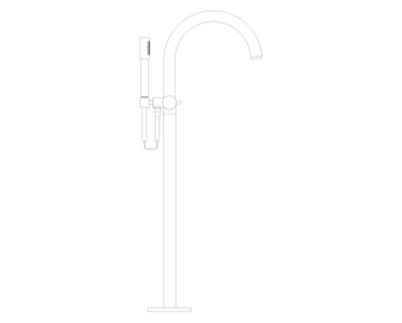 Product: ATRIO Single-lever bath mixer, floor mounted (24368000)
