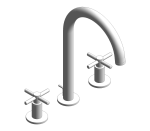 Product: ATRIO Three-hole basin mixer 1/2″ M-Size (20643000)