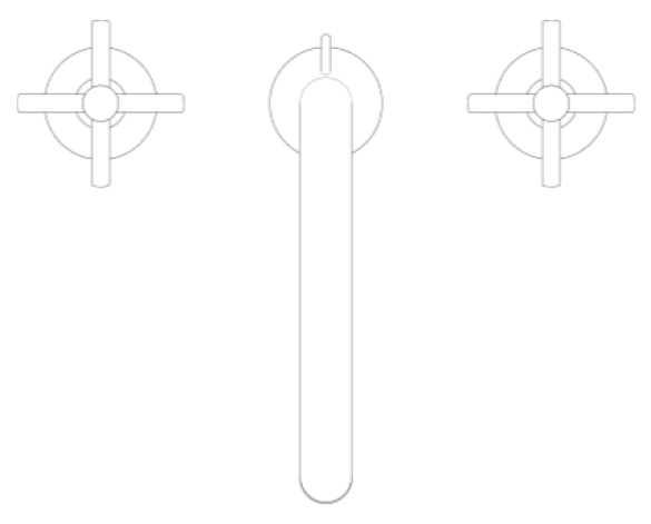 Product: ATRIO Three-hole basin mixer 1/2″ M-Size (20643000)
