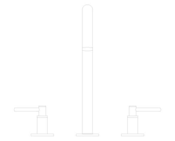 Product: ATRIO Three-hole basin mixer 1/2″ M-Size (20649000)