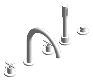 Product: ATRIO 5-hole bath/shower combination (29408000)