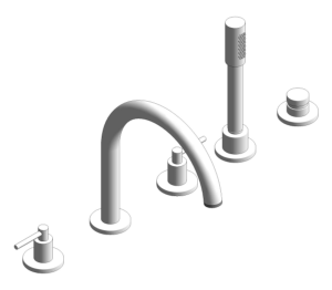 Product: ATRIO 5-hole bath/shower combination (29407000)
