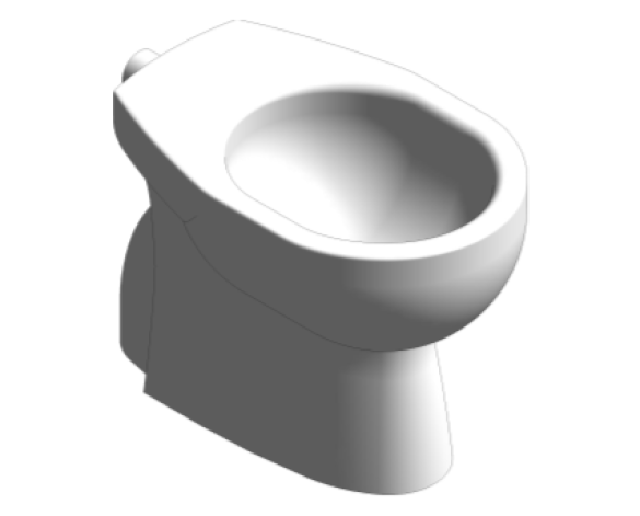 Revit, Bim, Store, Components, MEP, Object, Grohe, Bau, Ceramic, WC, floor, standing, vertical, outlet, 39431000