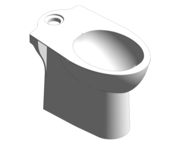 Revit, Bim, Store, Components, MEP, Object, Grohe, Bau, Ceramic, WC, Close, Coupled, 39428000, Horizontal, Outlet