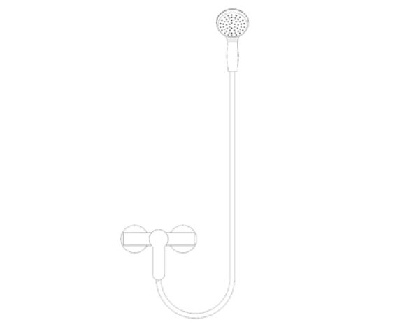 Revit, Bim, Store, Components, MEP, Object, Grohe, Plumbing, Fixtures, 14, METRIC, BauEdge, Shower, Kit, 118600
